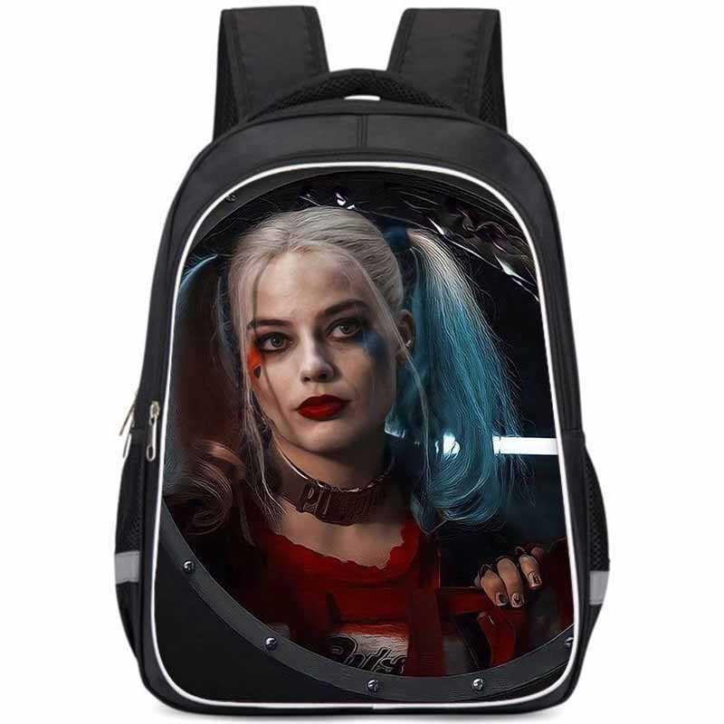 Harley Quinn Large Capacity Lightweight Oxford Fabric School Backpack For Kids