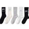 Ladies Spring and Autumn Lovely Assorted Bow Cake Pile Pile Socks