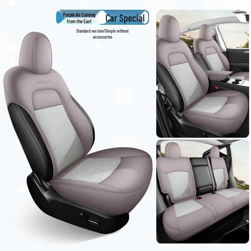 Tesla Model Y Dedicated Semi-Wrap Seat Cushion, All-Season Universal Cover, Car Interior Accessory