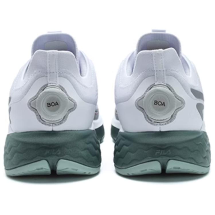 FILA Cushioning Abrasion Resistant Breathable Lightweight Low top Running Shoes Men's White A12M421803FWT