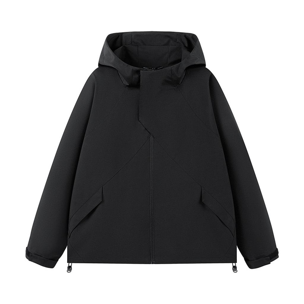 Men's Fashion Sports Windbreak Jackets Outdoor Mountaineering Loose Shoulder Hooded Jacket