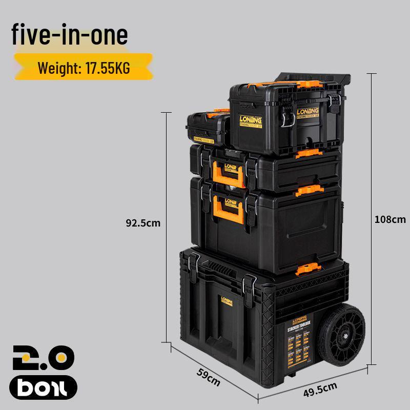Longbang 2.0 Industrial Multifunction Stackable Tool Storage Suitcase