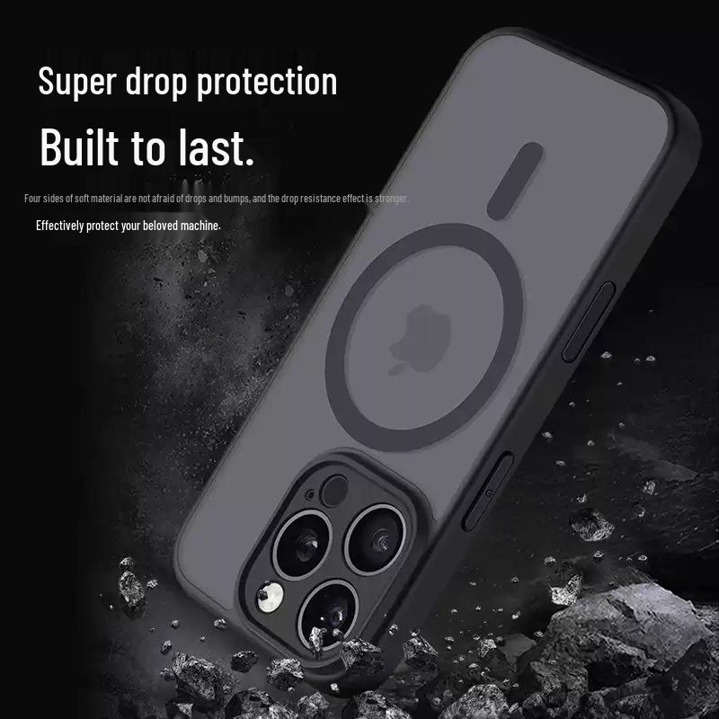 Ultra-Thin Matte iPhone 14 Pro Max Case with Full Lens Coverage & Anti-Drop Protection