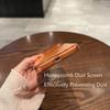 Ultra Thin Transparent Orange Phone Case For iPhone 17 Pro Max 17 Air 16 15 14 13 12 Acrylic PC Slim Plating Hard Cover