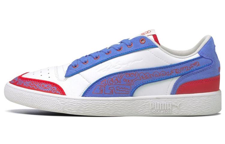 PUMA Ralph Sampson Mr Doodle Casual Shoes White/Blue/Red 380539-01 35.5