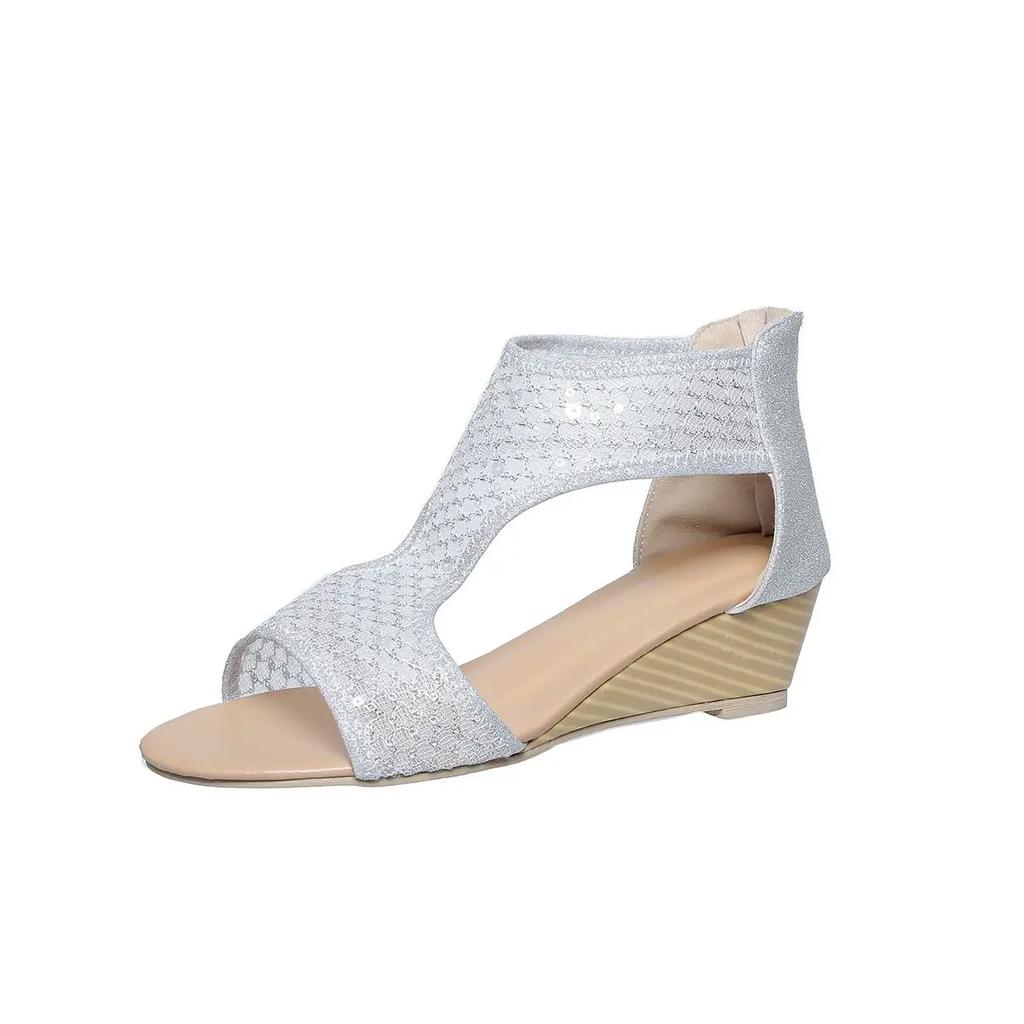 Fashion Wedges Shoes for Women 2024 Summer Comfortable and Breathable Women's Roman Sandals Casual Fashion Gladiator Sandals Zapatos