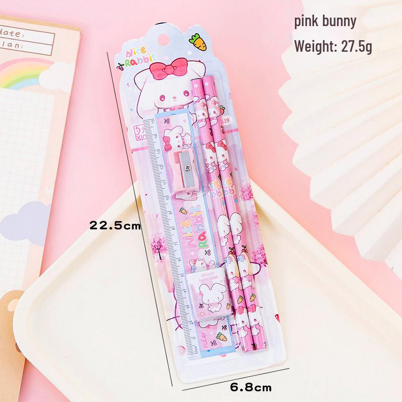 Children s Day Cartoon Stationery Set: 5-Piece Kindergarten & Primary School Pencil Gift Box