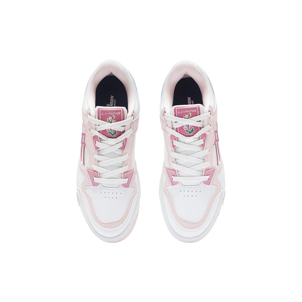 New LiNing ACE V2 Low Top Skateboard Shoes Women's Pink White AGCS156-3