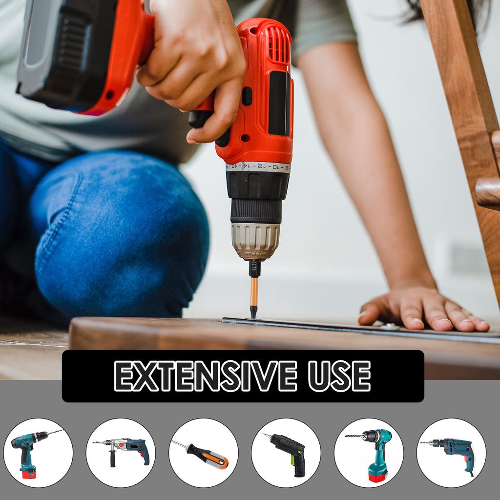 26Pcs 1/4inch Hex Shank Hole Security Torx Bits Set Screwdriver Electric Drills S2 Alloy Steel Torx Bit Kit 1inch 2inch T7-T40