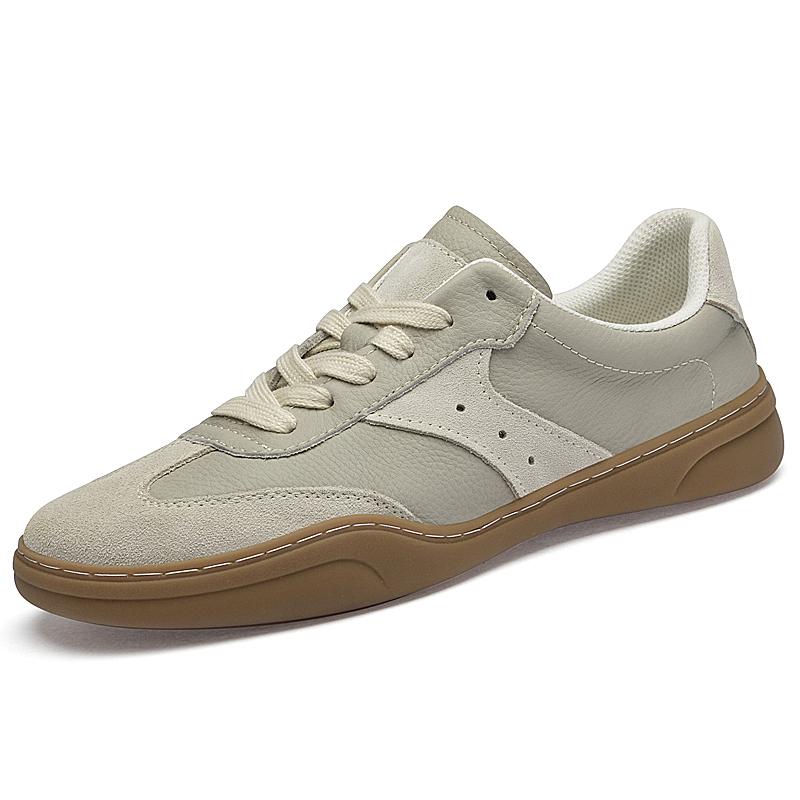 Fashion Genuine Leather Mens Sneakers Leisure Walk Casual Shoes Comfortable Men's Tenis Masculino Lace Up Skateboard Footwear Trainers