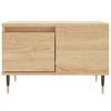  Coffee Table, Sonoma Oak 55x55x36.5 Cm Wood-based Material