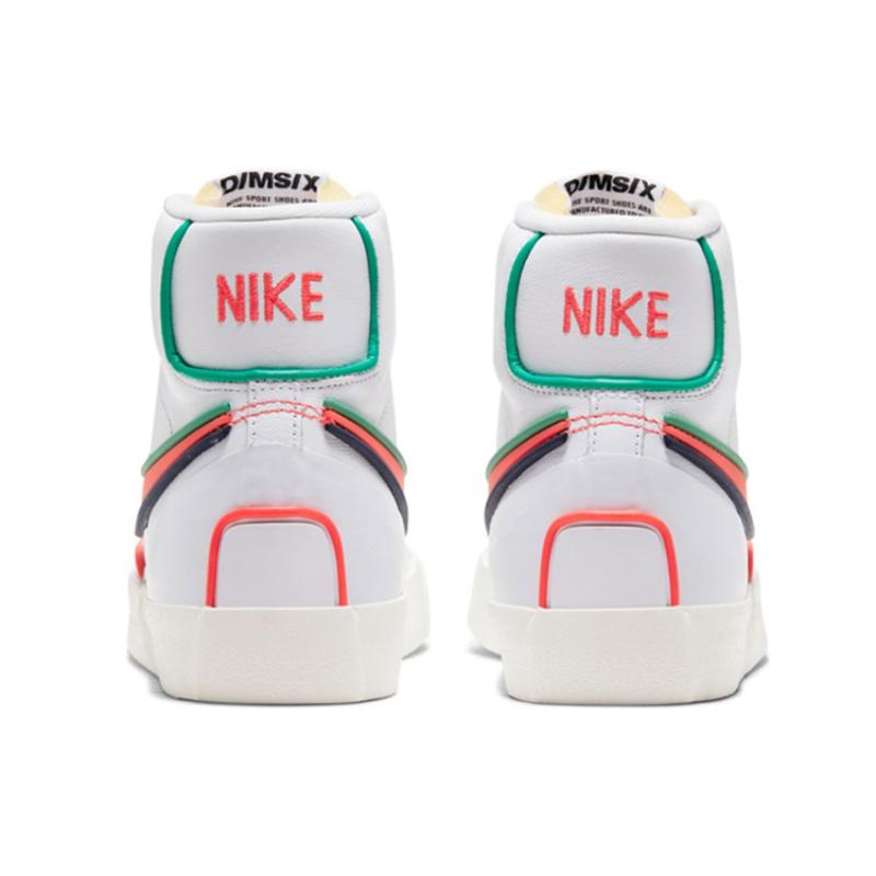 Nike Blazer Mid 77 Infinite White Crimson Women's Sneakers Skateboard Shoes DC1746-103