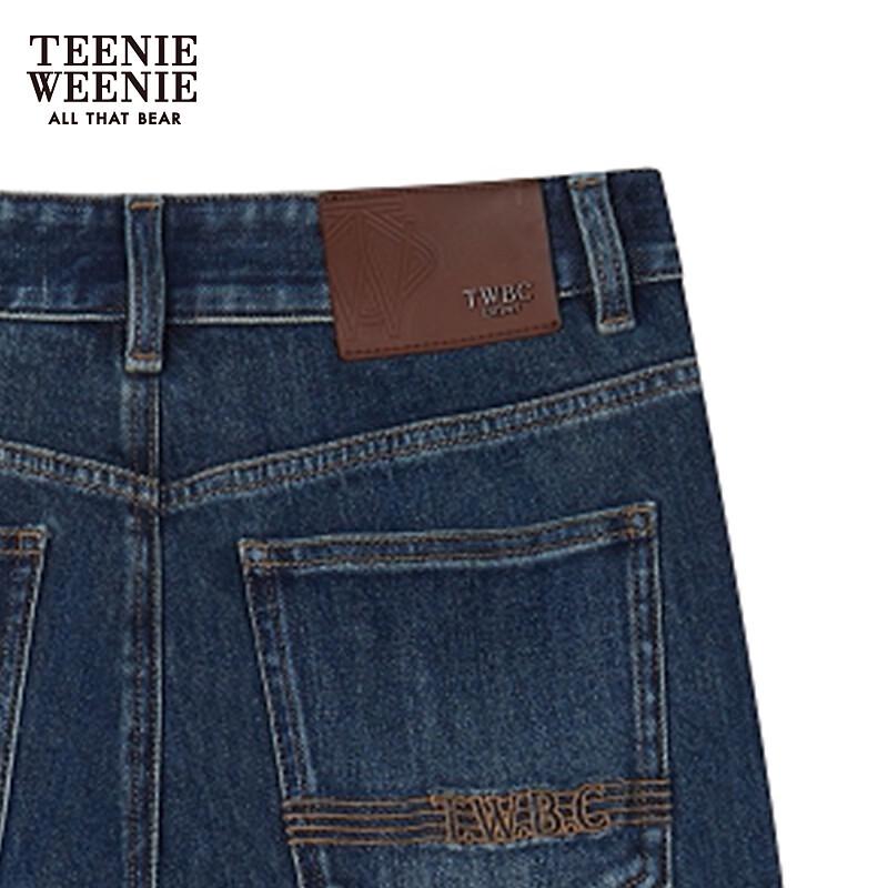 Teenie Weenie Women's High-Waist Straight-Leg Jeans