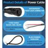 PC 13 Marine-Rated Power Cable W/Twist-Lock Connector (10 Feet) #720110-1 for Humminbird, APEX, XPLORE, MEGA Live Imaging