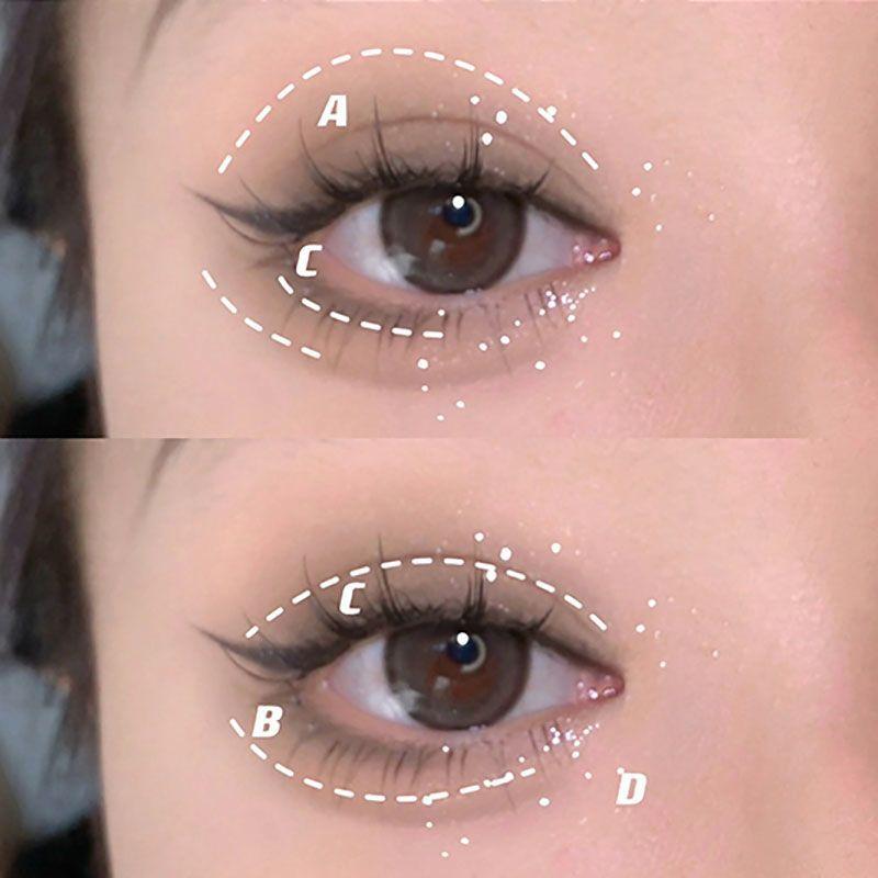 4-color Eyeshadow Palette Pearlescent Matte Eyeshadow Long Lasting Burst Flash Eyeshadow To Create A Smoky Makeup Look