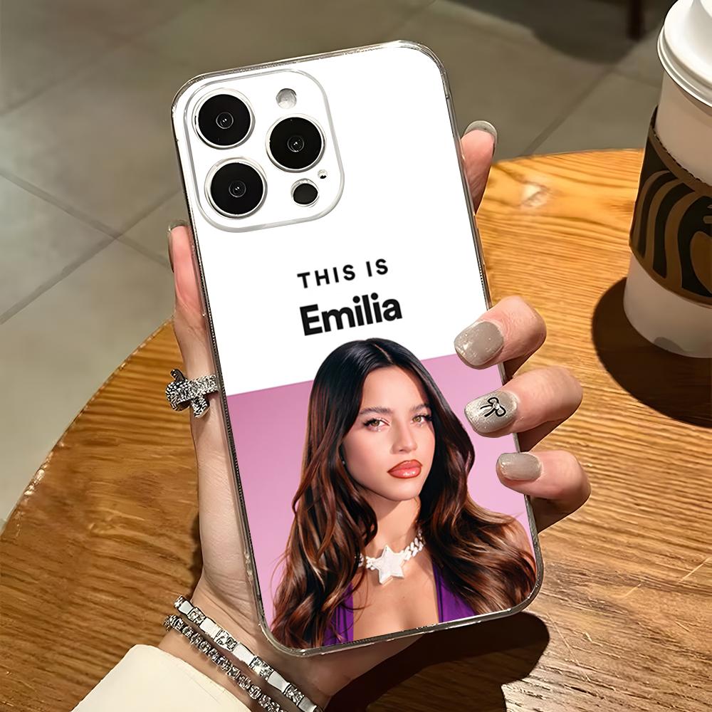 

Singer Emilia Mernes Mp3 Phone Case For Iphone 17 Pro Max 14 Plus 15 11 16 12 13 Pro X XR XS SE Transparent Back Cover iPhone16