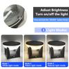 Circular Solar Post Light Outdoor Solar Pillar Light LED Fence Deck Cap Lantern Waterproof Flat Surface Patio Garden Patio Decor