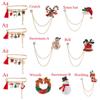 Jewelry Clothing decor Tassel Xmas Costumes Christmas Brooch Santa Claus Badge Pins