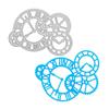 Clock Time Axis Metal Cutting Dies Stencil Scrapbooking Photo Album Card Paper Embossing Craft DIY