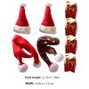 1Set Mini Christmas Hats and Scarves Set Bright Color Knitted Stretchable Holiday Decor for Miniature DIY Craft Photo Prop