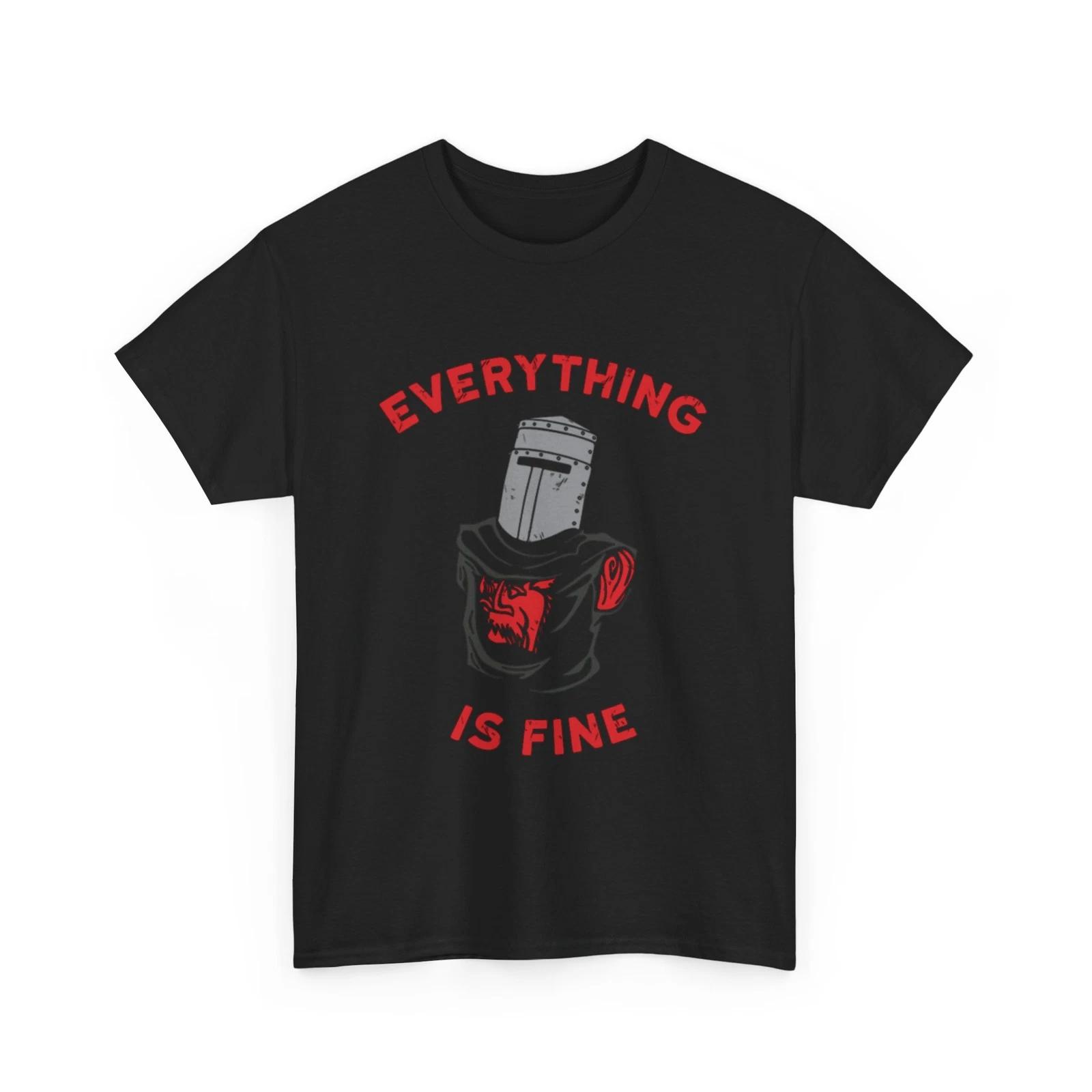 Medieval Warrior T-Shirt | Everything is fine Shirt M