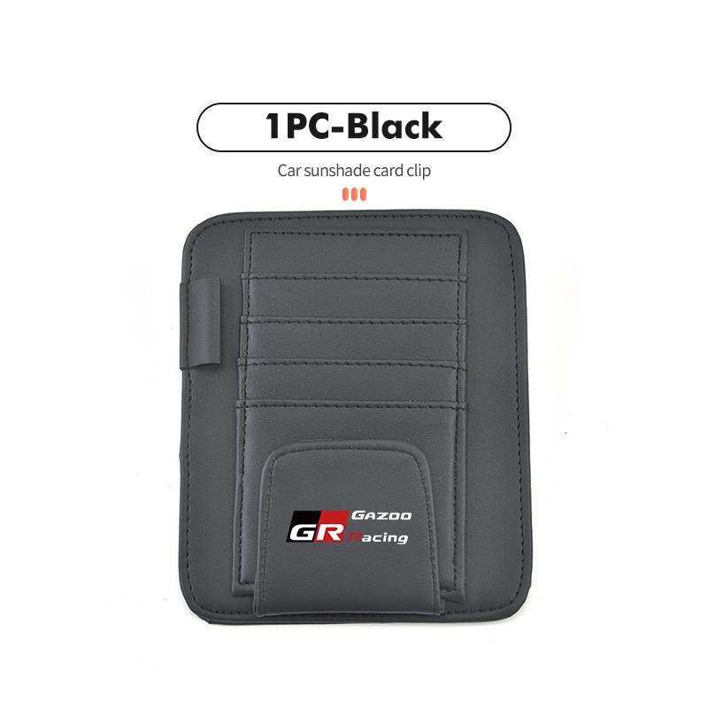 For Toyota Car Sunshade Card Package Holder Sunglasses Ticket Card Clip GR Yaris Corolla Prius Aqua Vios Mirai Hilux Auris CHR