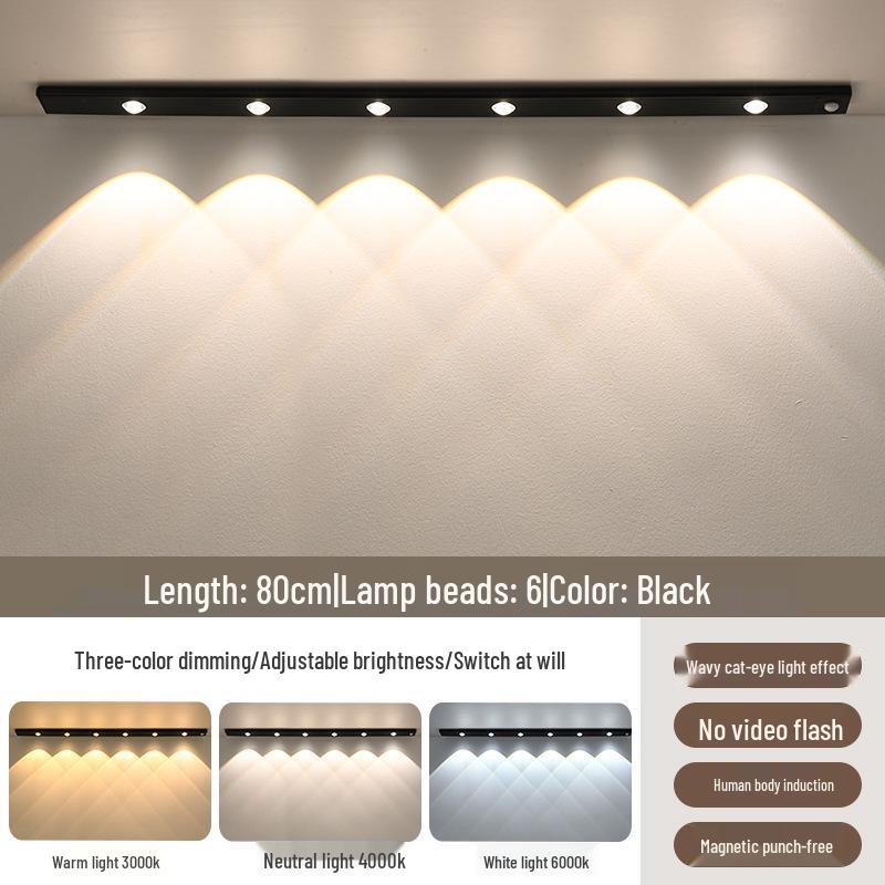 Rechargeable Smart Motion Sensor Light Strip for Cabinets and Hallways