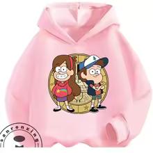 Autumn Winter Hoodie Gravity Falls Lovely Cartoon Print Casual Street Style Kids Boys Girls 3 14 Years Warm Soft Outdoor