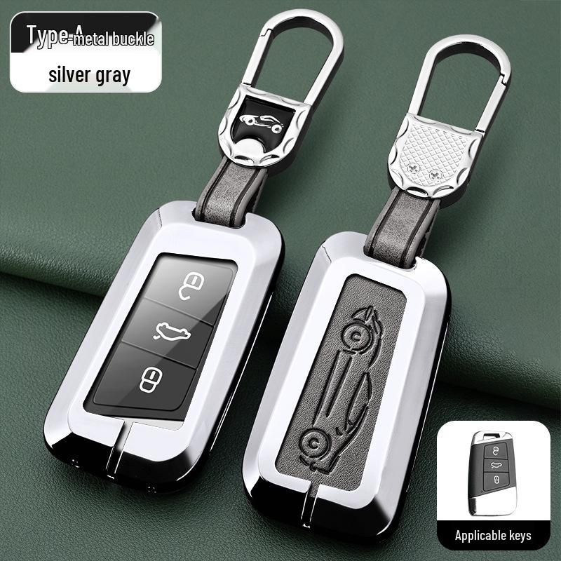 Metal Key Shell for Volkswagen Models: New Sagitar, Lavida Plus, Tayron, Tuon, Tiguan L, Bora, Magotan