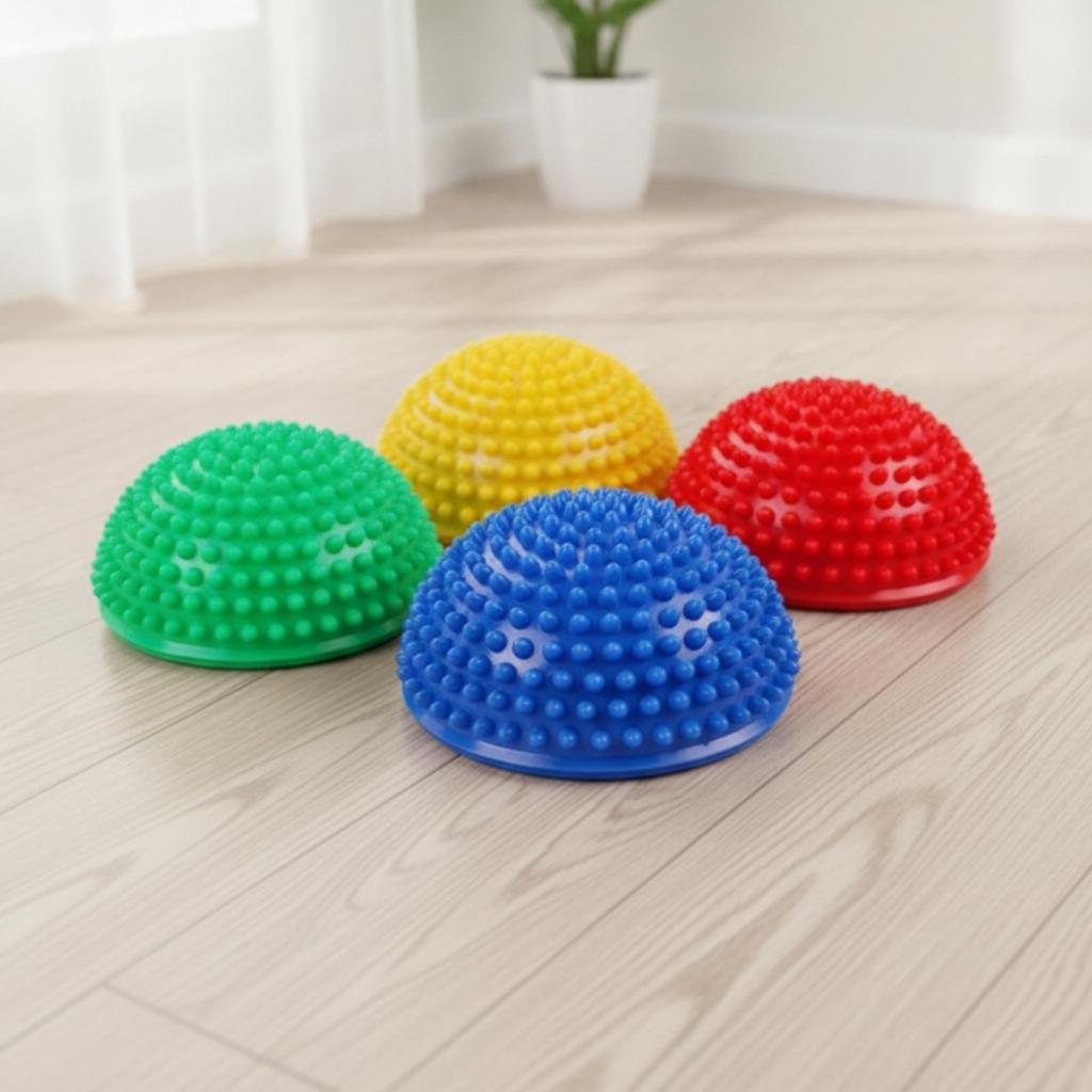 4 Pieces Sensory Stepping Domes Coordination Training Hemispherical Motor Skills Bumpy