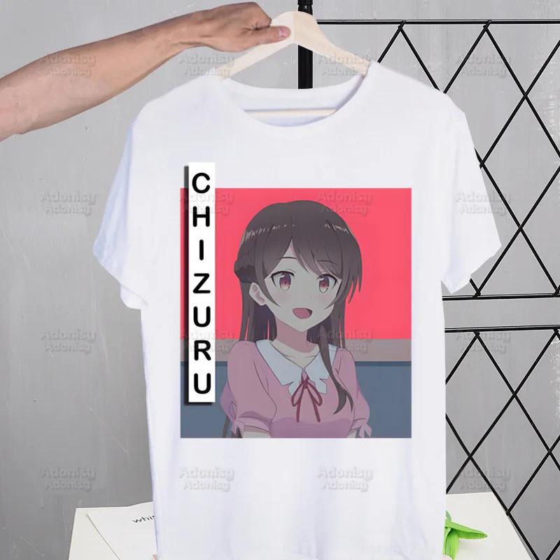 Rent A Girlfriend Chizuru Mizuhara T-shirts Funny Hip Hop Summer Women  Men Tshirts Streetwear Ulzzang Harajuku T-Shirt Shirt