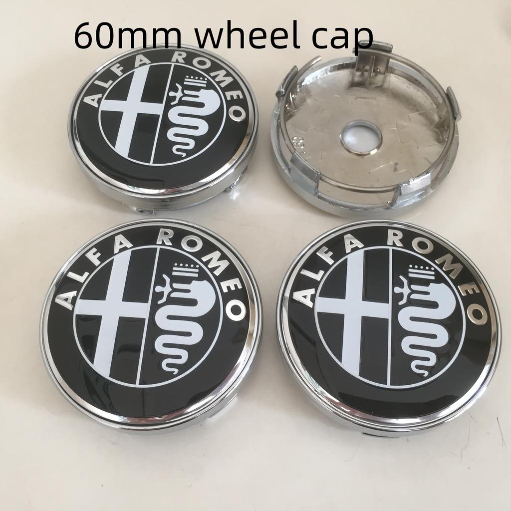 4 Stück 56mm 60mm 68mm Für Alfa Romeo 147 156 159 Autoemblem Radnaben-Mittelkappe Abzeichen Abdeckungen Aufkleber Decals Styling-Zubehör