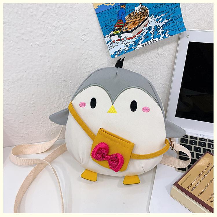 Husky Cute Penguinturtle Dolphin Cartoon Animal Shaped Children Bag Canvas