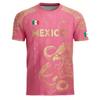 Mexican Flag Printed Men's T-shirt Fun 3D Eagle Pattern Short Sleeve Outdoor Football Sports Casual Top