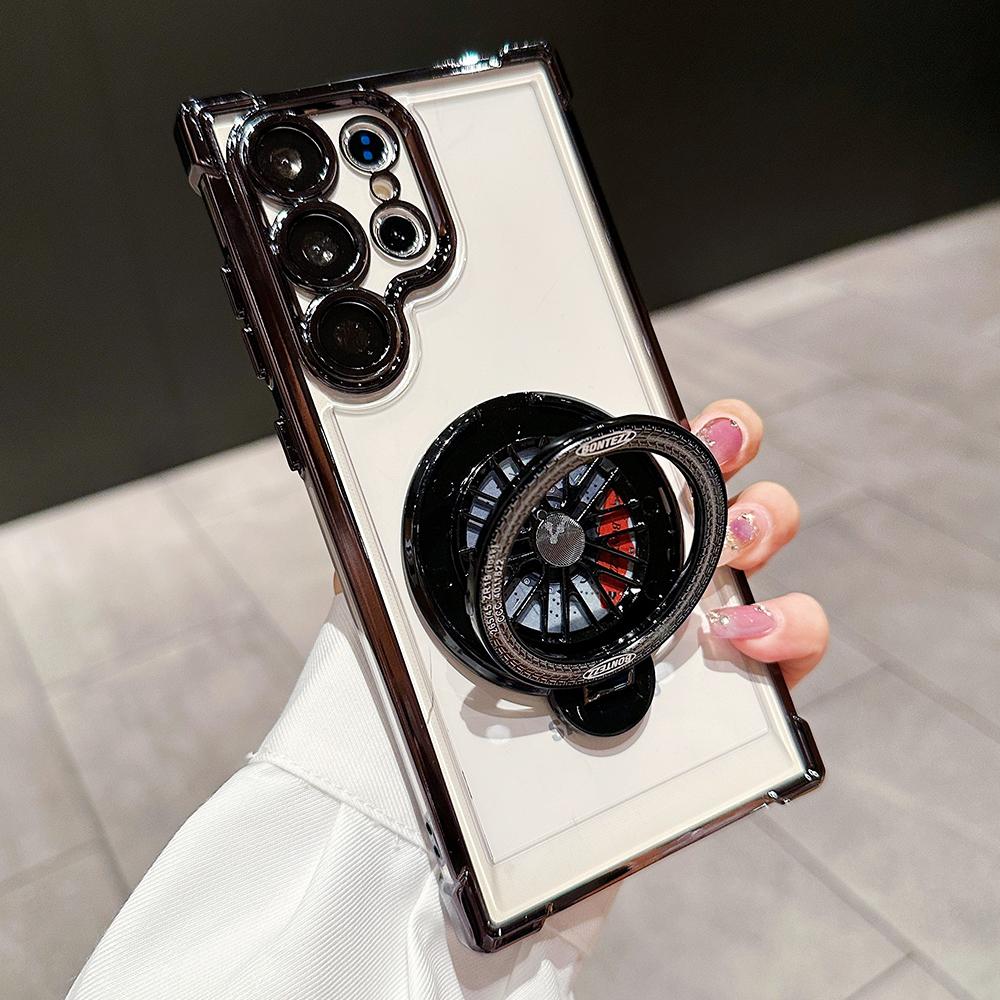 

Покрытие Прозрачный Магнитный Кронштейн Чехол Для Samsung S24 Ultra S23 Plus S22 Беспроводная Зарядка Защита Объектива Ударопрочный Чехол For S22 Plus