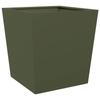 VidaXL Jardinière vert olive 50x50x50 cm acier, jardinière d'extérieur, boîte à fleurs, boîte de jardin, jardinière de 851072