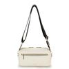 Shrink Leather Square Shoulder Bag White [TREASURE TOPKAPI] 2-Way