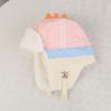 Polyester Cartoon Trapper Hat Thick Kids Earflap Hat Cute Dinosaur Winter Hat  Aged 4-10 Years