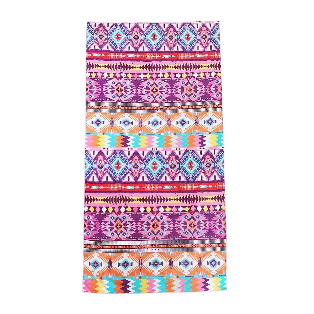 Minimal Polka Dot Sardine Print Beach Towel, Lightweight Absorbent Towel For Women Summer Beach Holiday
