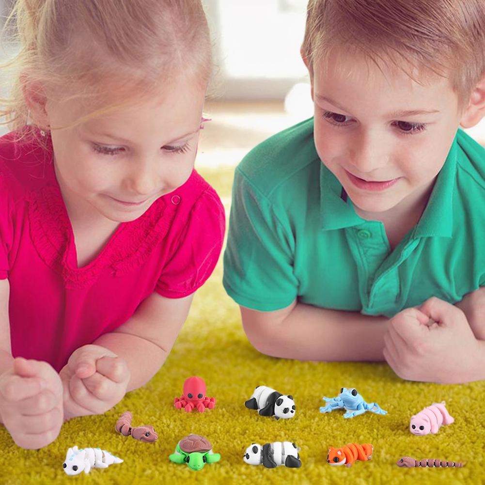 8/16pcs 3D Printed Fidget Toy Adorable Small Animal Figures Animals Toys for Kids Birthday Gifts for Boys Girls