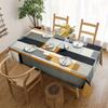 1pc geometric pattern polyester tablecloth, stylish and elegant, large-sized tablecloth for furniture decorationXY