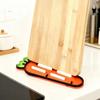 3Pcs Carrot Shaped Cutting Board Placement Silicone Soap Drain Pad Creative Insulation Pad  for Home
