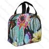 Cartoon cactus  Lunch Bag Insulation Bento Pack Aluminum Foil Rice Bag Meal Pack Ice Pack Student Bento Lunch Handbag