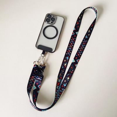 Universal Adjustable Mobile Phone Lanyard Crossbody Neck Strap Hanging Cord Anti Loss Rope With Gasket For All Phone Case Key