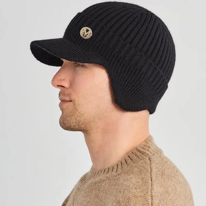 Unisex Thickened Winter Beanie,Warm and Windproof Thermal Insulation Pullover with Ear Protection,Suitable for Outdoor Activity