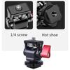 Supporto per Monitor da Fotocamera da 1/4 di pollice con Attacco Slitta Fredda Rotazione a 360 Gradi Inclinabile di 180° Supporto Stabile e Robusto
