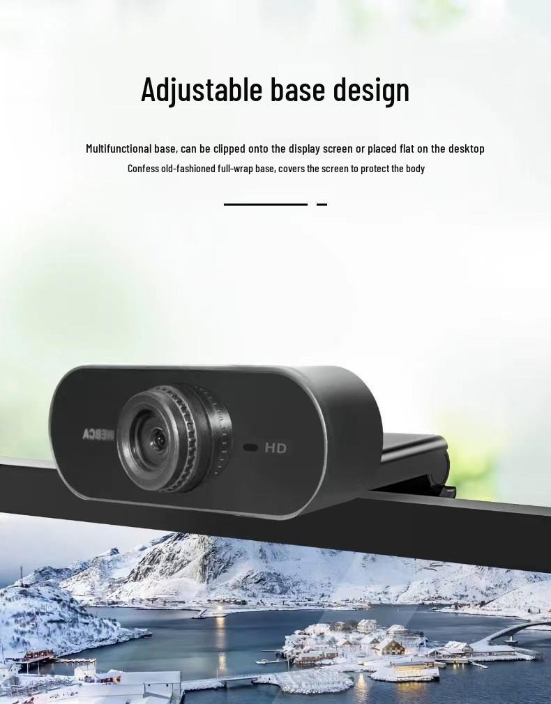 4K Ultra HD USB Webcam with Microphone for Online Classes & Live Streaming, Compatible with Desktop & Laptop.