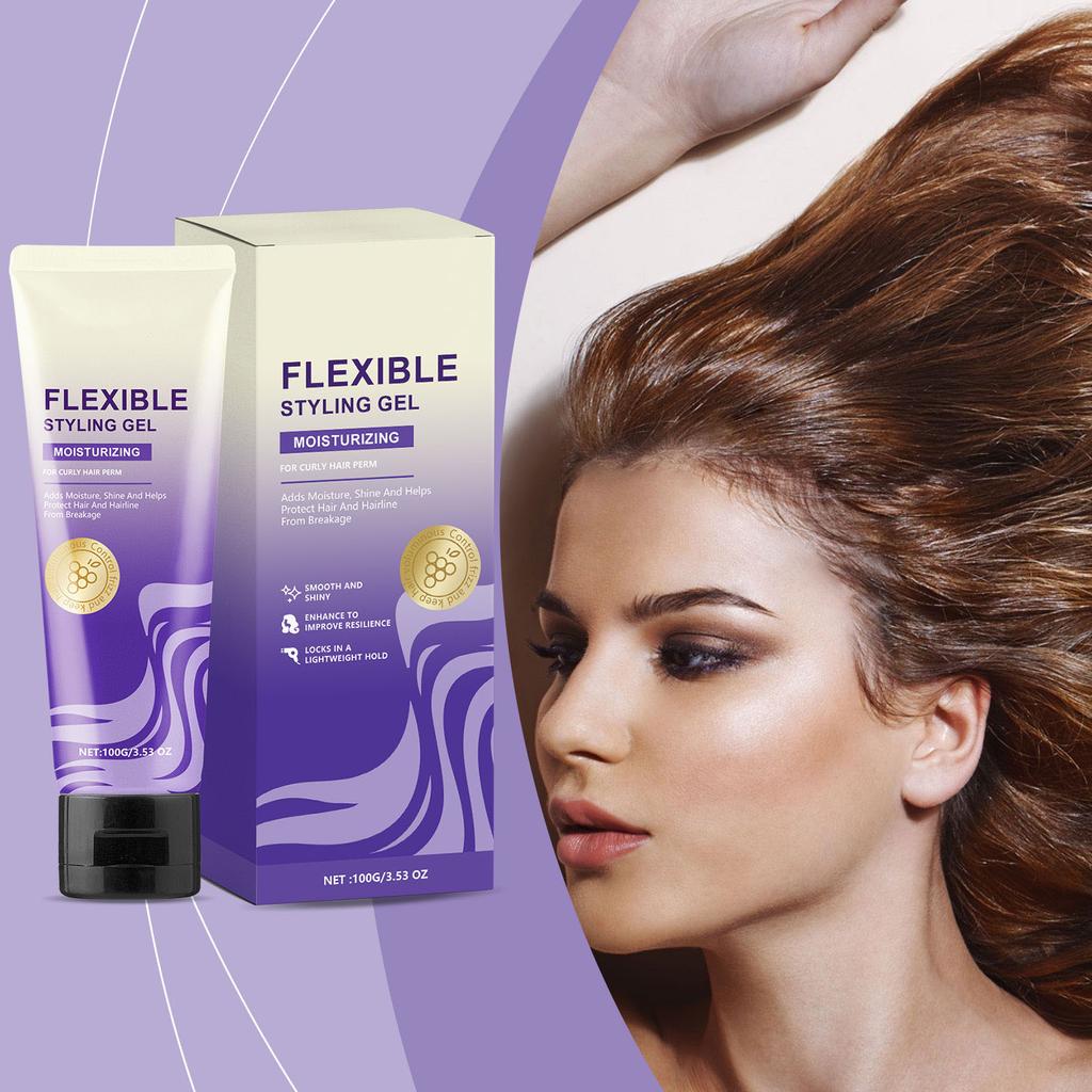 Curl Styling Gel 100g Hair Moisturizing Light Refreshing Curly Hair Styling Long-lasting Care Gel
