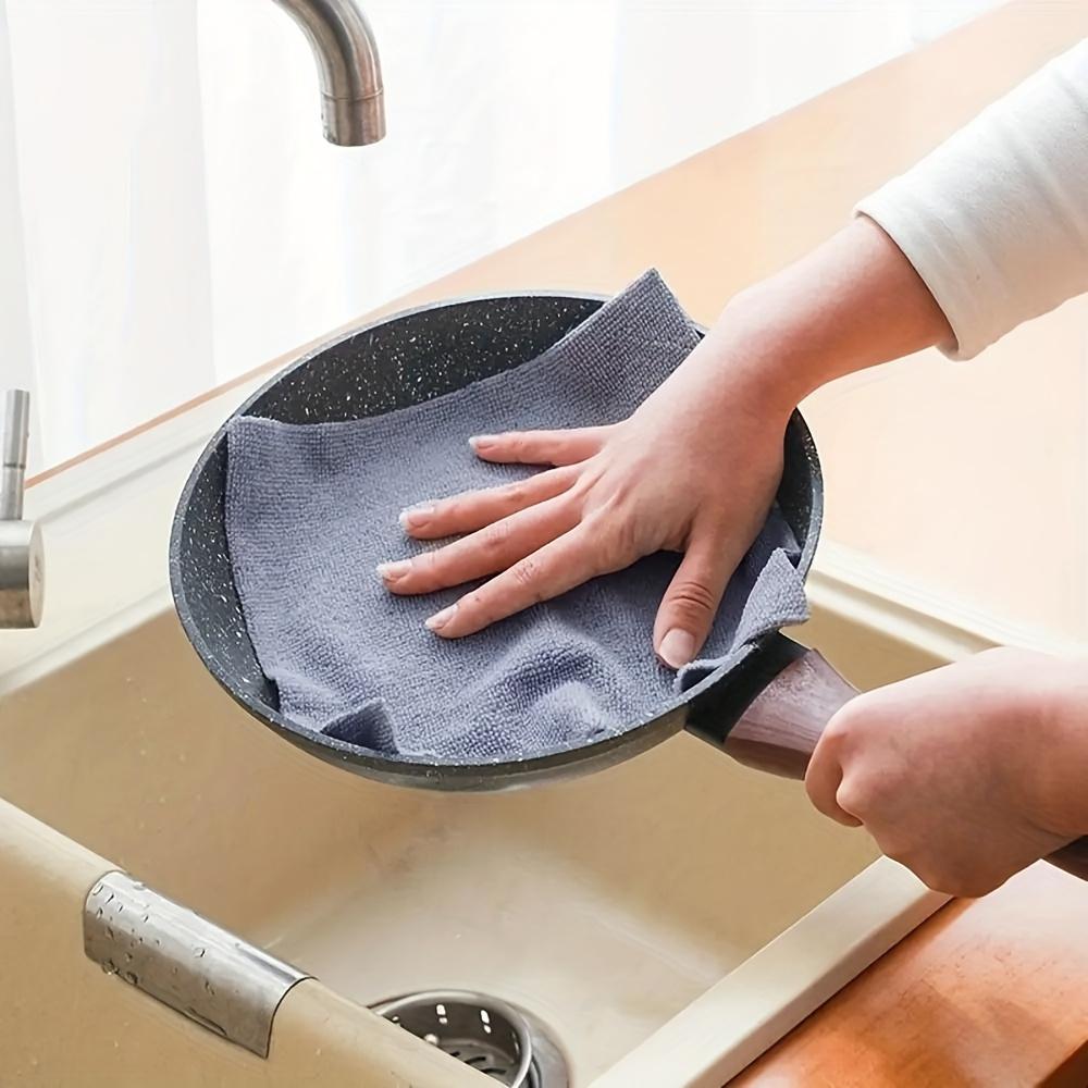 20pcs/1roll Reusable Microfiber Cleaning Cloths, Absorbent & Rust-Proof Kitchen Towels, Multipurpose Household Cleaning Supplies