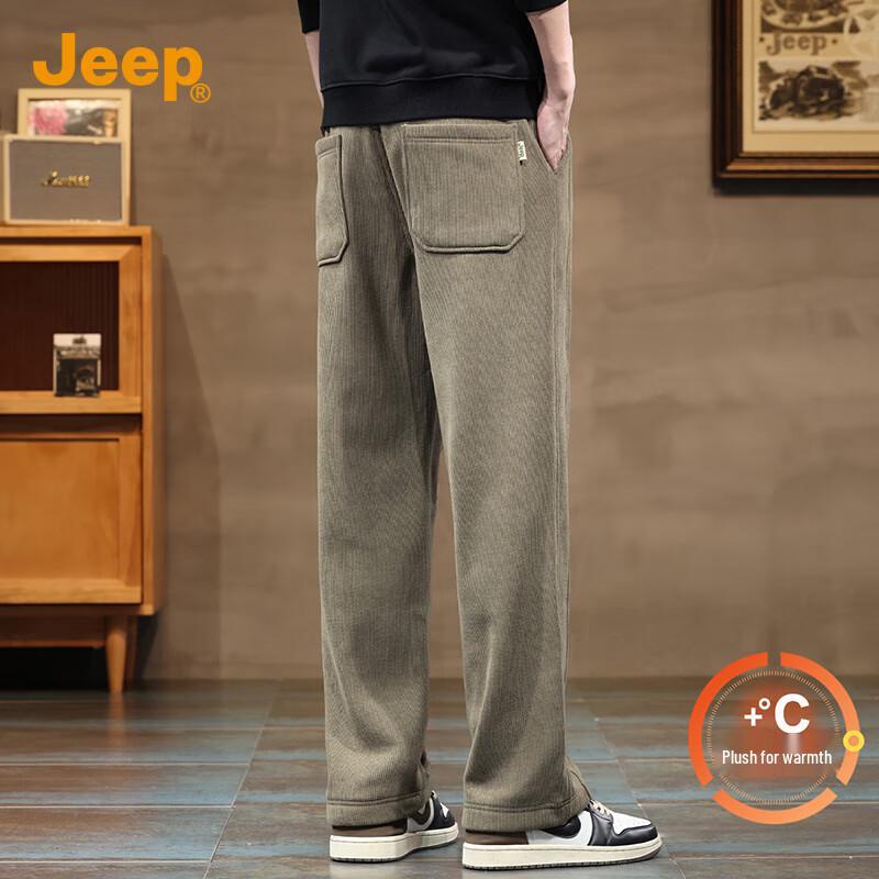 Jeep Men's Plush-Lined Straight-Leg Casual & Sport Pants